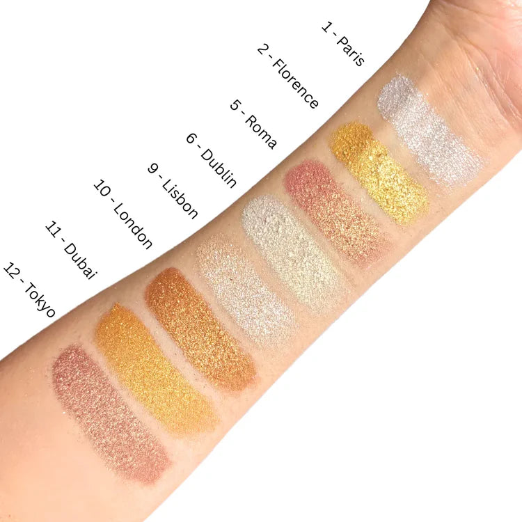 Sombras de ojos sueltas brillantes
